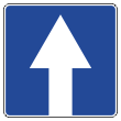 Дорожный знак 5.5 «Дорога с односторонним движением» (металл 0,8 мм, I типоразмер: сторона 600 мм, С/О пленка: тип Б высокоинтенсив.)